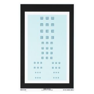 Good-Lite® Insta-Line Vision Chart, Illiterate "E"