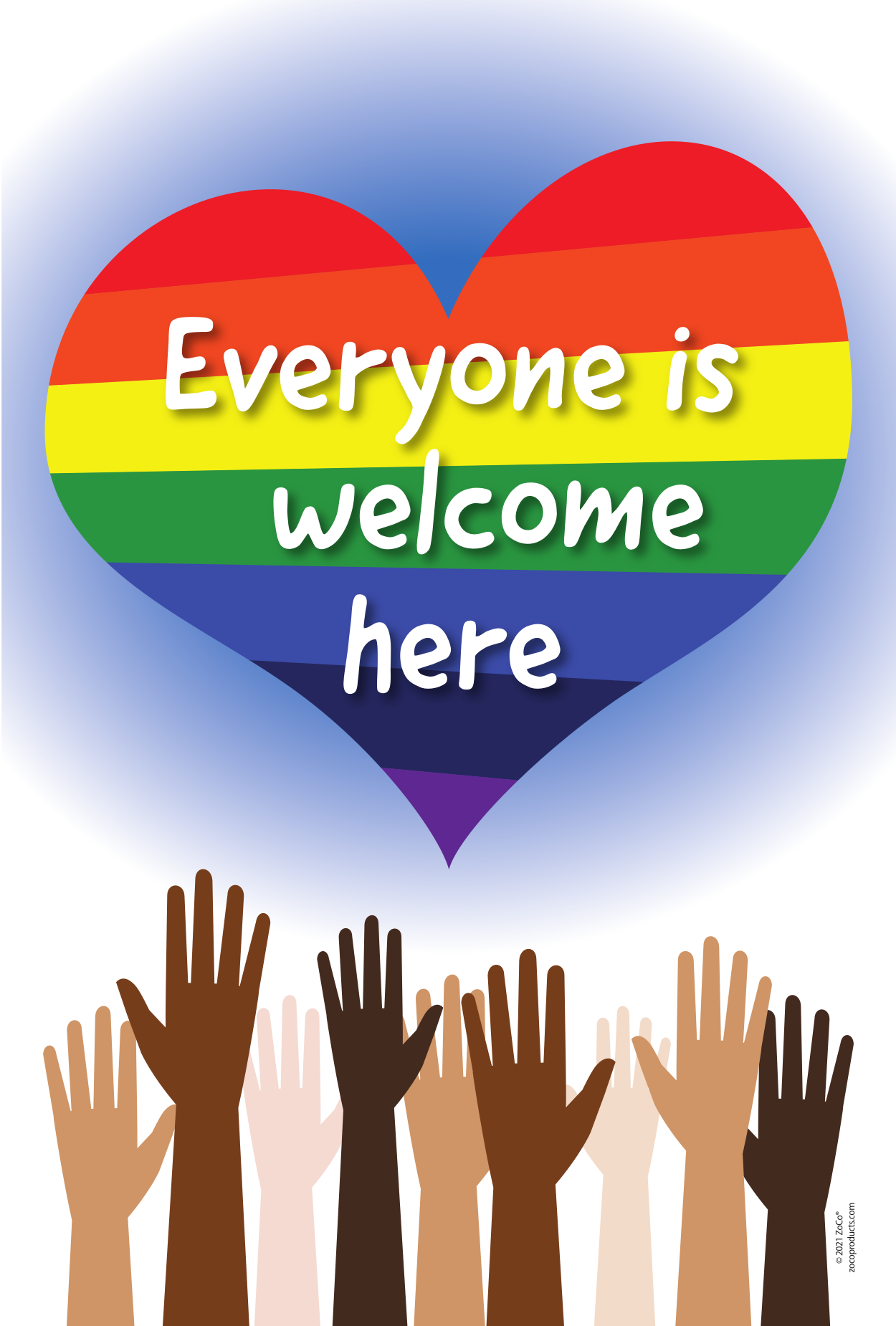 taboo1 タブー1希少ポスター We are here poster A1 Everyone is Welcome Here Poster, 12